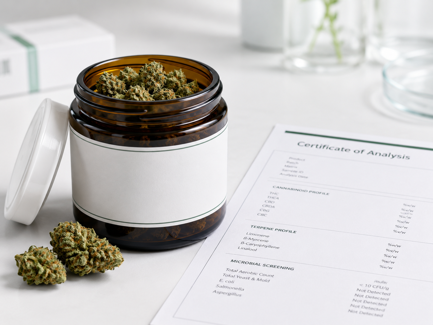 Cannabis-Blüten